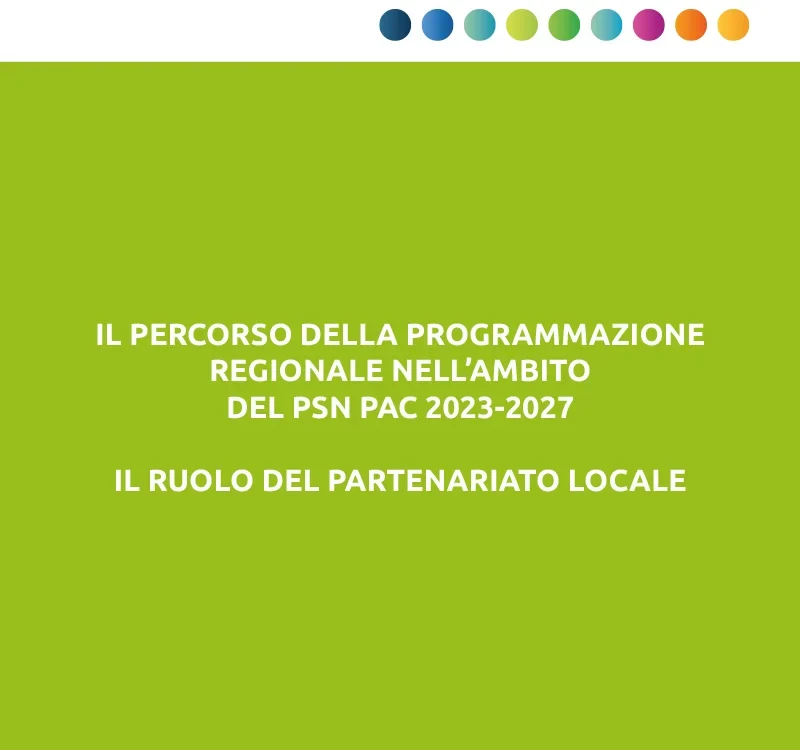 Il percorso della programmazione regionale nell’ambito del PSN PAC 2023-2027