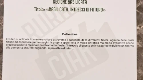 Motivazione premio alla Regione Basilicata - RuralCiack - IV edizione